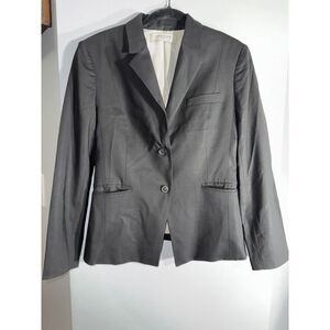 MM. LeFleur black wool blend 2 button blazer size 4‎